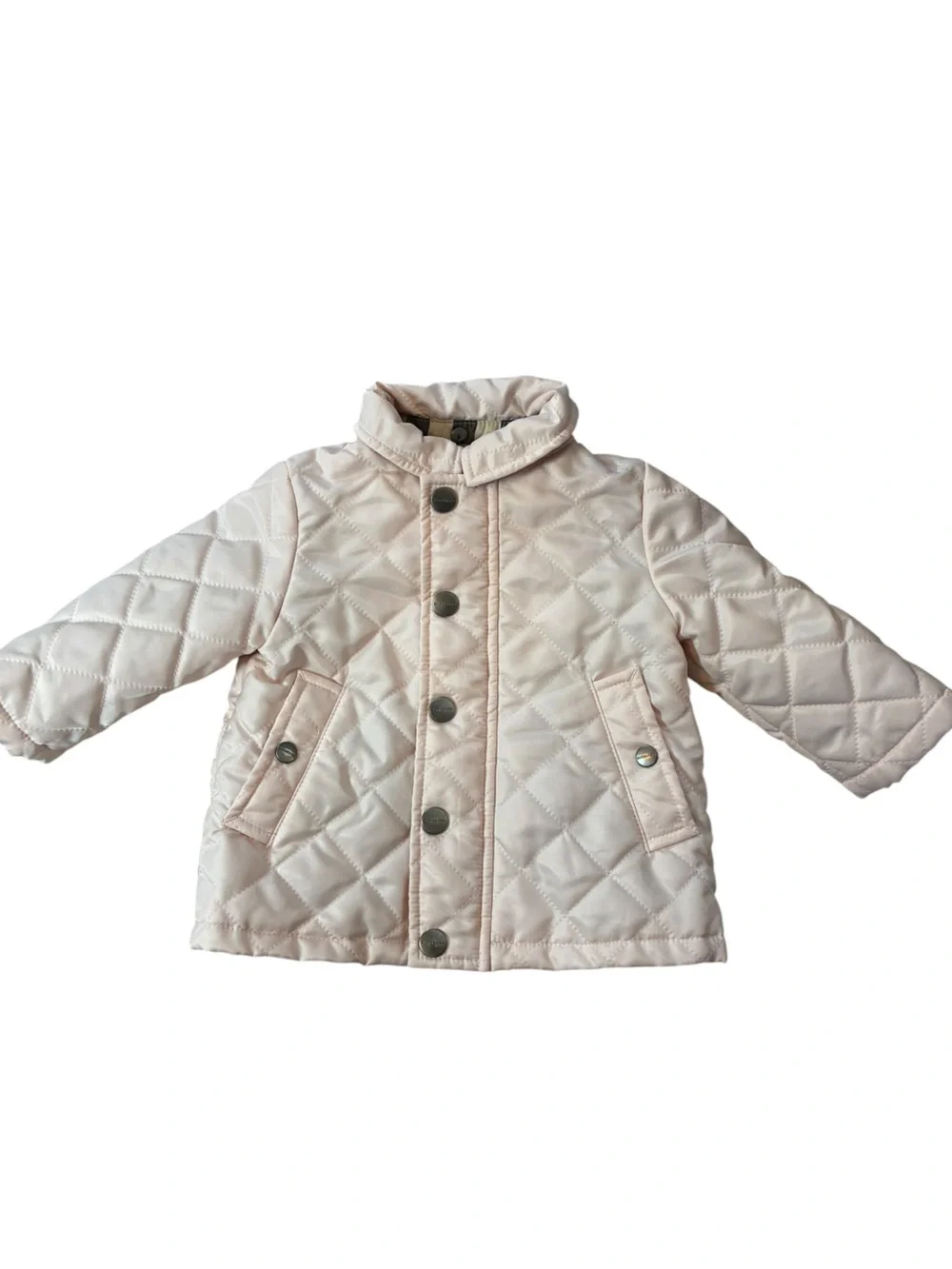 🎀 Burberry Pink Quilted Baby Jacket 6 Months